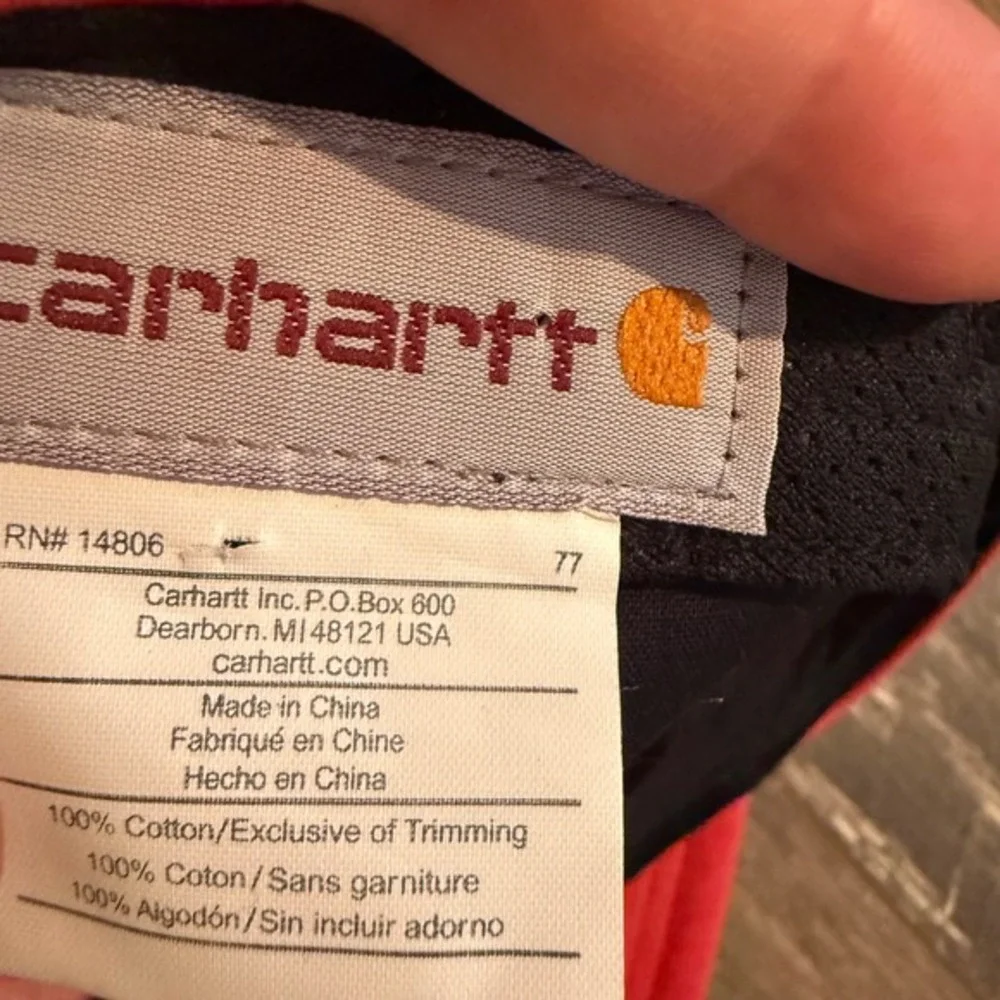 Y2K Carhartt Cadet Hat Cap Coral Pink Paris Hilton Bratz Grunge Military Style‎